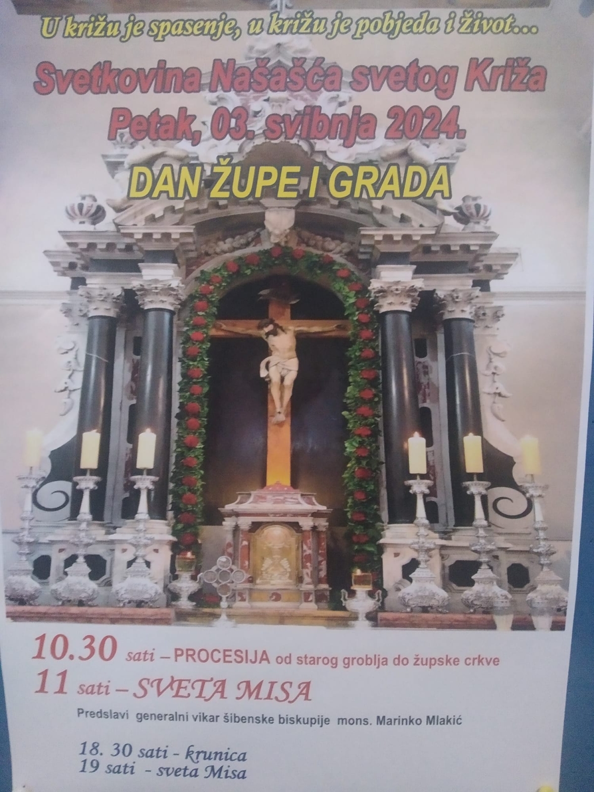 Program obilježavanja svetkovine našašća sv. Križa